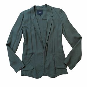 Talula Aritzia Olive Green Open Blazer